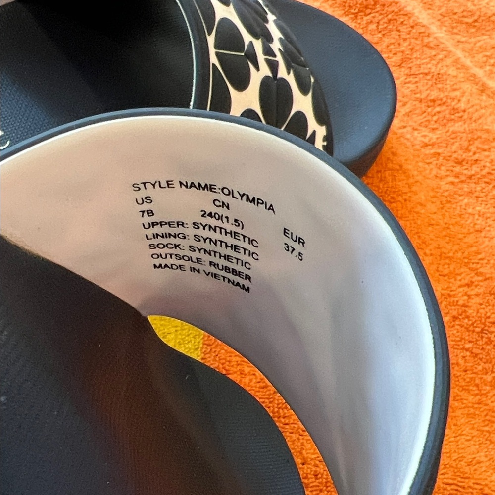 kate spade Navy and White Floral Slide Sandals - Picture 7 of 15